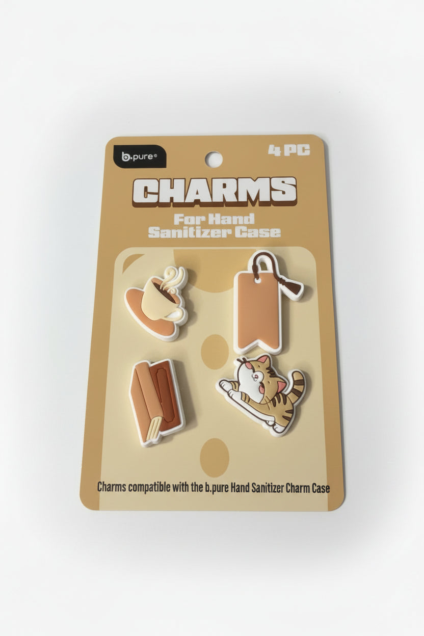b.pure Charms for Hand Sanitizer Case 4 piece