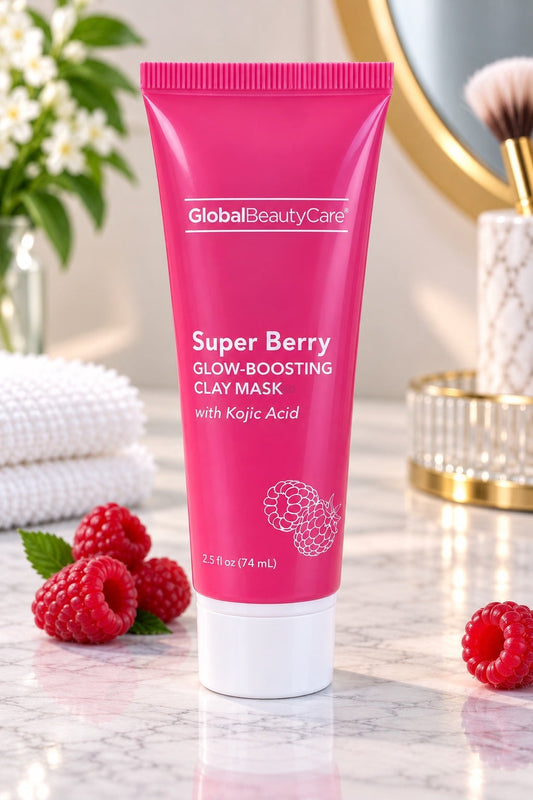 Global Beauty Care Super Berry Glow-Boosting Clay Mask with Kojic Acid