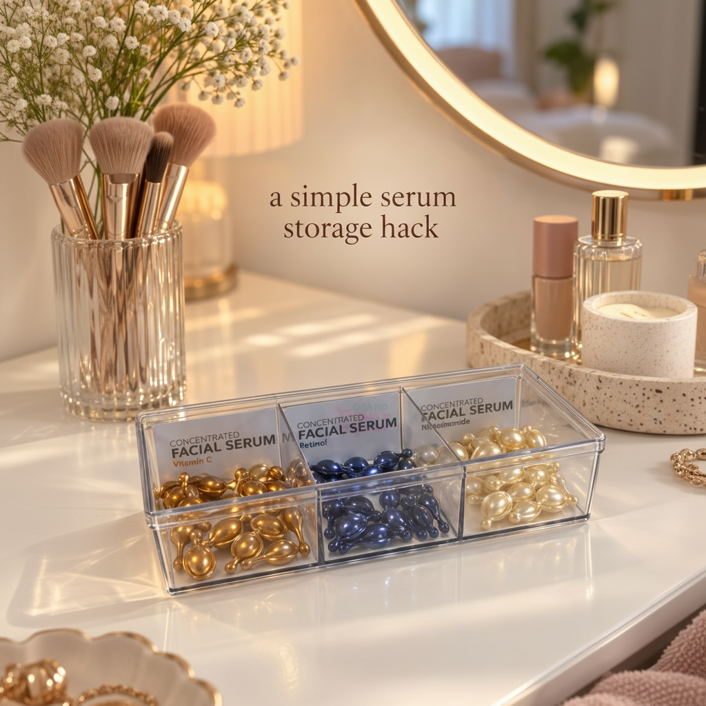 3-Compartment Acrylic Organizer with Lid