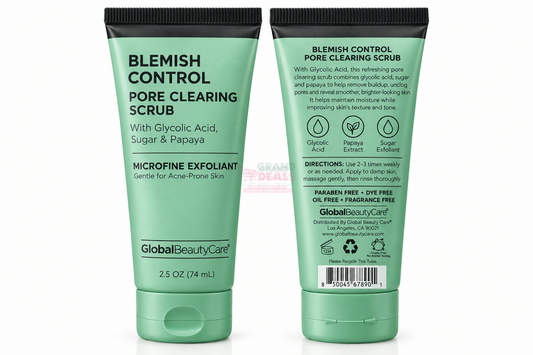 GBC Pore Clearing Face Scrub – Glycolic Acid + Papaya