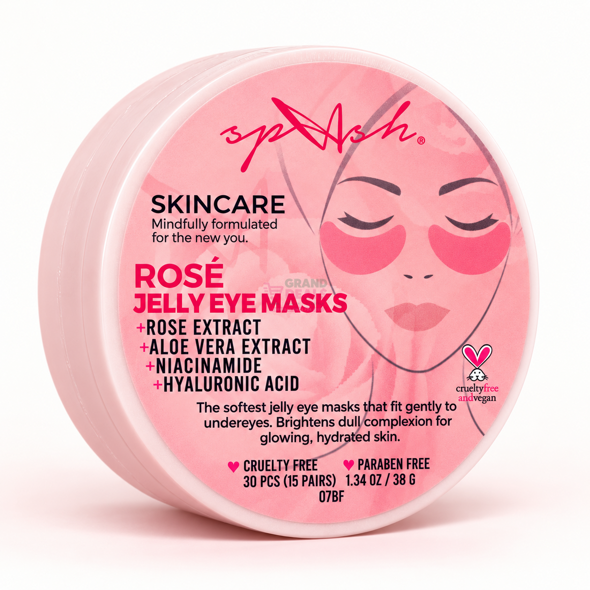 Splash Rosé Jelly Eye Masks 15 pairs