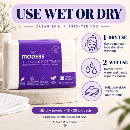 Modess Face Towels