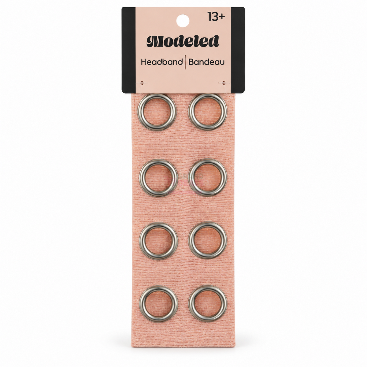 Modeled Grommet Headband – Pink