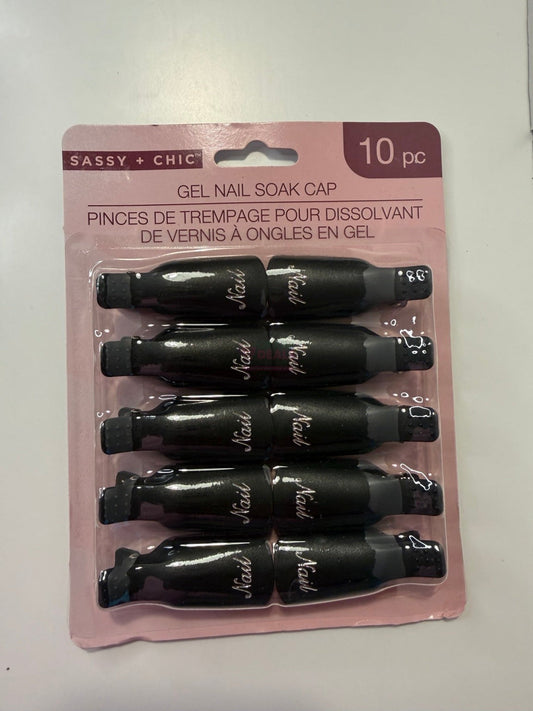 Sassy + Chic Gel Nail Soak Caps 10 piece