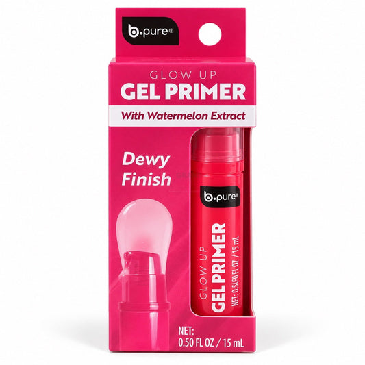 b.pure Glow Up Gel Primer with Watermelon Extract packaging