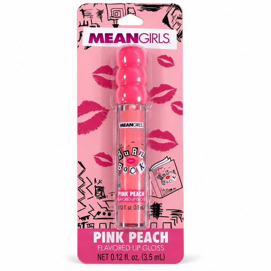 Mean Girls Burn Book Pink Peach flavored lip gloss