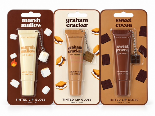 Beauty Intuition dessert lip gloss trio