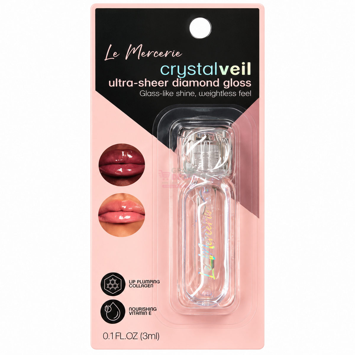 Le Mercerie Diamond Lip Gloss — 3 mL Crystalveil — Ultra-Sheer