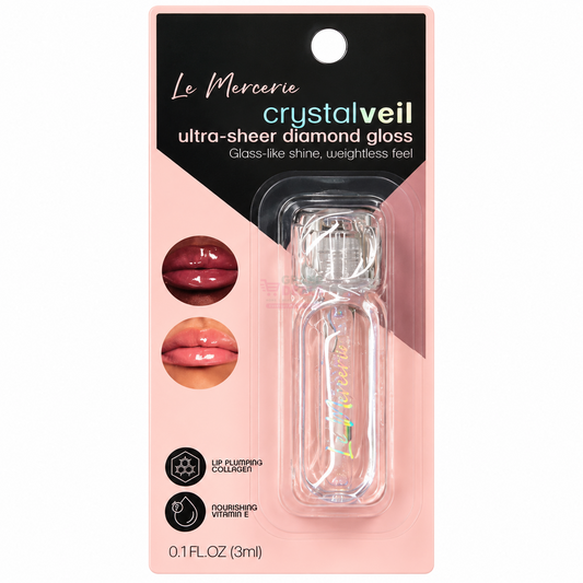 Le Mercerie Diamond Lip Gloss — 3 mL Crystalveil — Ultra-Sheer