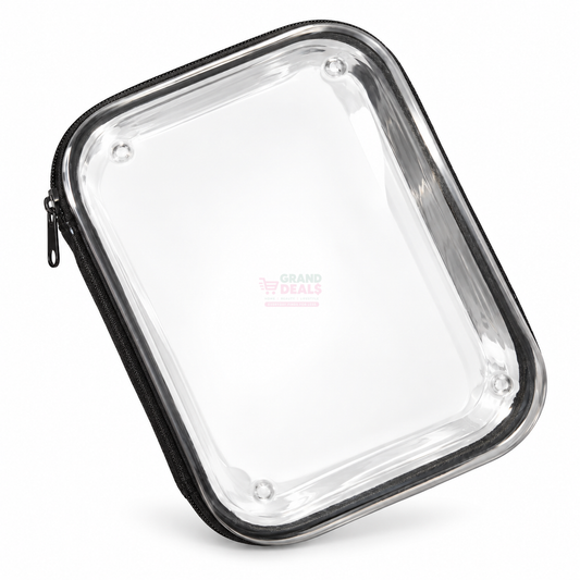 Clear Zip Case – Black