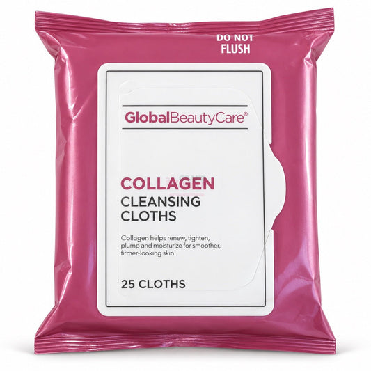 Global Beauty Care Collagen Cleansing Cloths 25 count