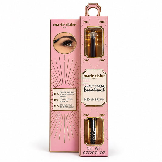 Marie Claire Dual-Ended Brow Pencil Medium Brown